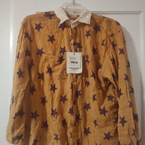 Magnolia Pearl Extragalactic Boyfriend Shirt. NWT. + Robin Brown's Memoir
